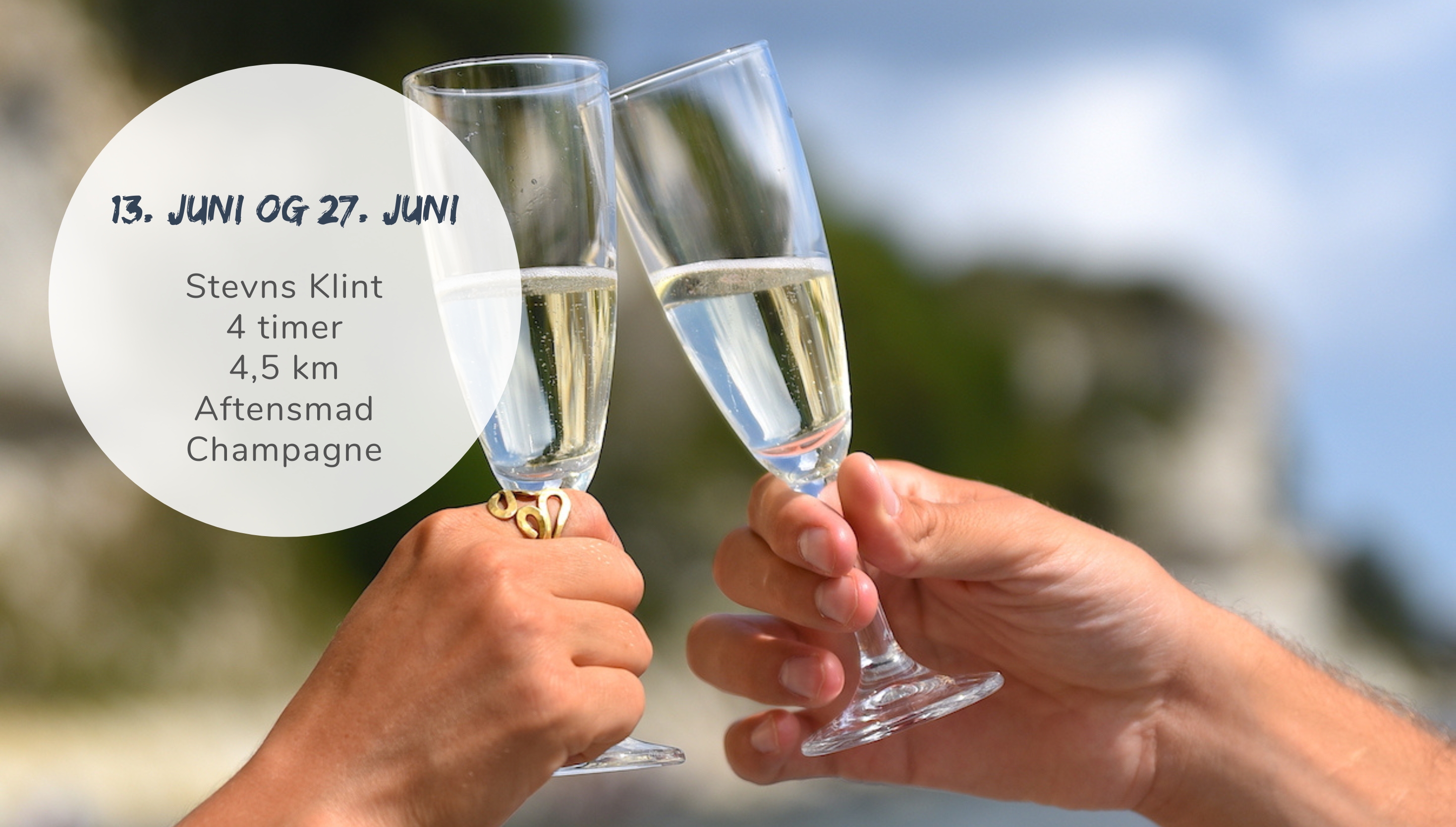 Champagnevandring med mindfulness